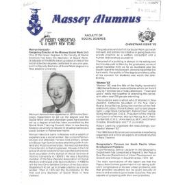 Massey Alumnus - Faculty of Social Science, December 1982
