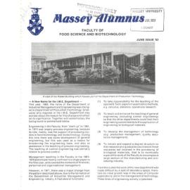 Massey Alumnus - Faculty of Food Science and Biotechnology, June 1983