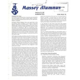 Massey Alumnus - Faculty of Humanities, June 1983