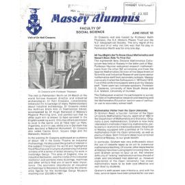 Massey Alumnus - Faculty of Social Science, June 1983
