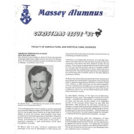 Massey Alumnus - Faculty of Agricultural and Horticultural Sciences, December 1983