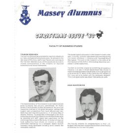 Massey Alumnus - Faculty of Business Studies, December 1983