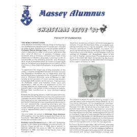 Massey Alumnus - Faculty of Humanities, December 1983