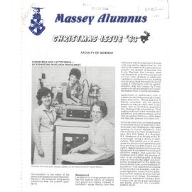 Massey Alumnus - Faculty of Science, December 1983
