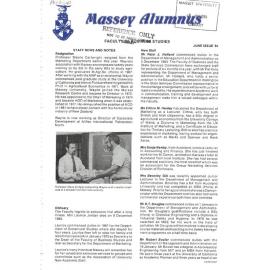 Massey Alumnus - Faculty of Business Studies, June 1984