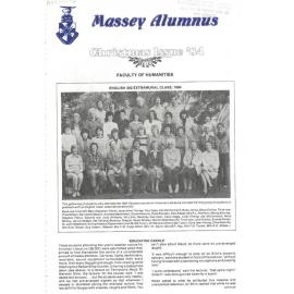 Massey Alumnus - Faculty of Humanities, December 1984