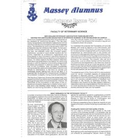 Massey Alumnus - Faculty of Veterinary Science, December 1984