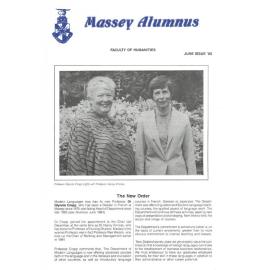 Massey Alumnus - Faculty of Humanities, June 1985
