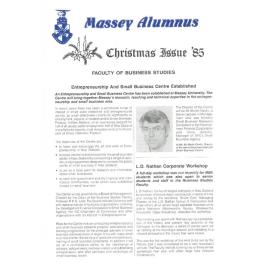 Massey Alumnus - Faculty of Business Studies, December 1985
