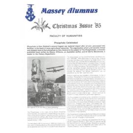 Massey Alumnus - Faculty of Humanities, December 1985