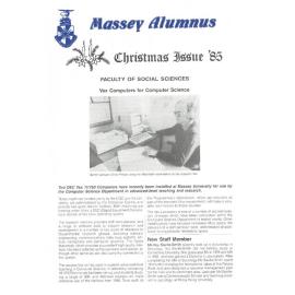 Massey Alumnus - Faculty of Social Sciences, December 1985