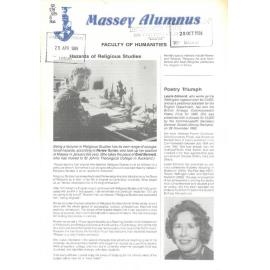 Massey Alumnus - Faculty of Humanities, 1986