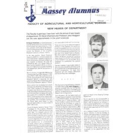 Massey Alumnus - Faculty of Agricultural and Horticultural Science, June 1987