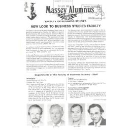 Massey Alumnus - Faculty of Business Studies, December 1987