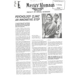 Massey Alumnus - Faculty of Social Sciences, December 1987