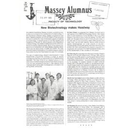 Massey Alumnus - Faculty of Technology, December 1987