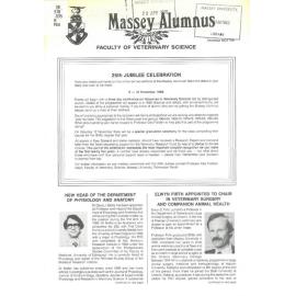 Massey Alumnus - Faculty of Veterinary Science, December 1987