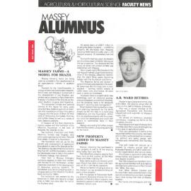 Massey Alumnus - Agricultural and Horticultural Science Faculty News, May 1988