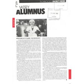 Massey Alumnus - Technology Faculty News, May 1988