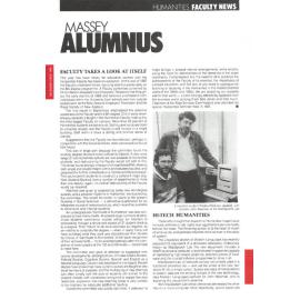 Massey Alumnus - Humanities Faculty News, December 1988