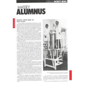 Massey Alumnus - Science Faculty News, December 1988