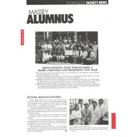 Massey Alumnus - Technology Faculty News, December 1988