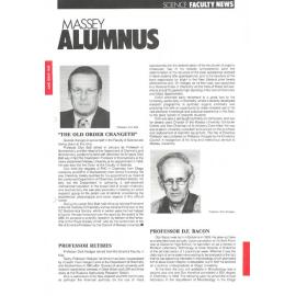 Massey Alumnus - Science Faculty News, June 1989