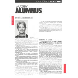 Massey Alumnus - Social Sciences Faculty News, June 1989