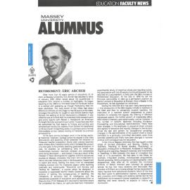Massey Alumnus - Education Faculty News, December 1989