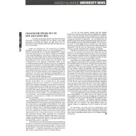 Massey Alumnus - University News, May 1990