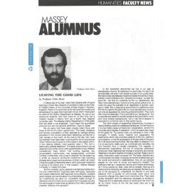 Massey Alumnus - Humanities Faculty News, December 1990