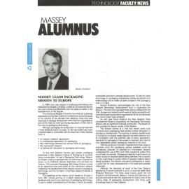 Massey Alumnus - Technology Faculty News, December 1990