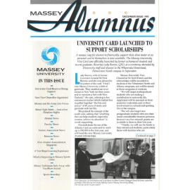 Massey Alumnus, December Issue 1995