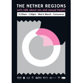 Massey University Students’ Association. The Nether Regions sexual health awareness poster, 6 March 2019