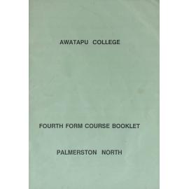 Awatapu College Fourth Form course booklet, 1994 