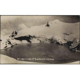 Hot lake crater Mt Ruapehu, N.Z.