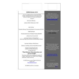 Extramural Students' Society. EXMSS Debate invitation, 8 November 2010