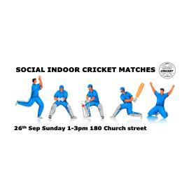Massey Student Cricket Club. Social indoor cricket matches poster, 26 September 2021