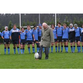 Massey University Rugby Football Club. Seventy-fifth jubilee match kickoff, 5 June 2004.