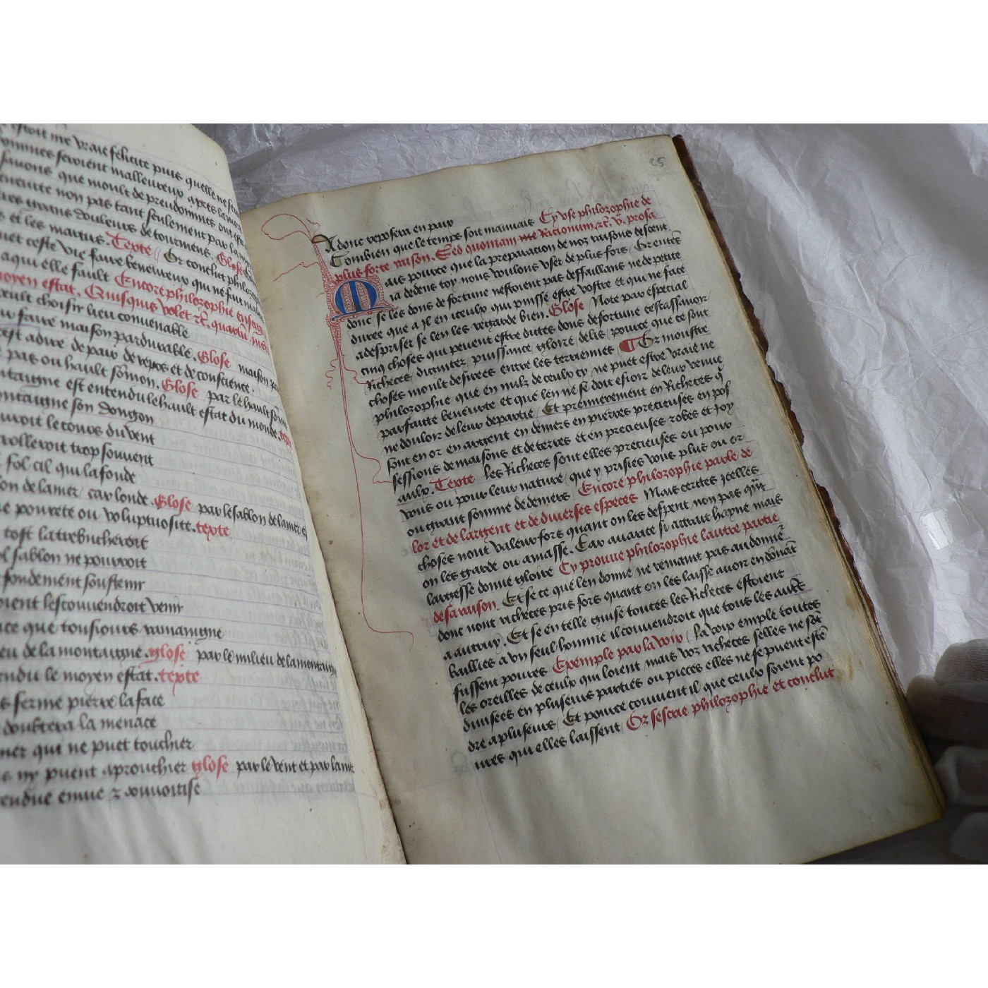 Le Livre de Boece de Consolacion, a 15th century French manuscript