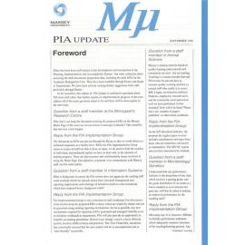 MU, PIA Update, September 1996