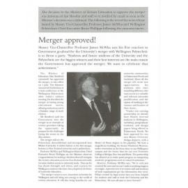 Merger Approved, 31 May 1999