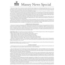 Massey News Special, 6 June 2000