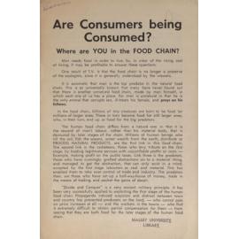 Are consumers being consumed? Where are you in the food chain?