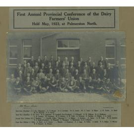 Dairy Farmers' Union. First Annual Provincial Conference, Palmerston North, May 1923