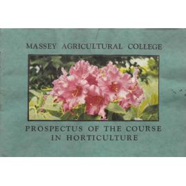 Prospectus of the Course in Horticulture, 1944