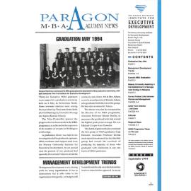 Paragon MBA Alumni News, 2, September 1994