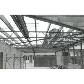 Veterinary Sciences Complex. Animal Laboratory roof construction, 1965