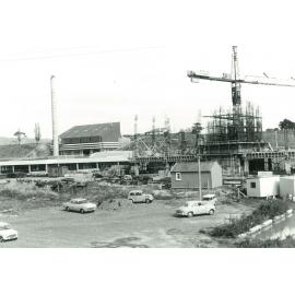 Veterinary Sciences Complex. Stage 2 (Tower) construction, first floor, overall site, 6 May 1969
