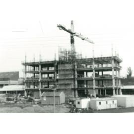 Veterinary Sciences Complex. Stage 2 (Tower) construction, up to fifth floor in place, October 1969